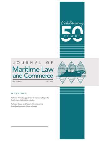 journal of maritime law and commerce 中文