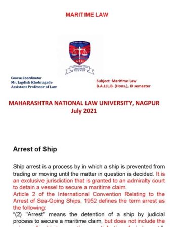 indian maritime law pdf