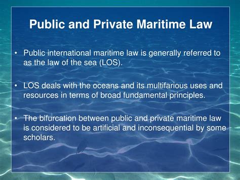 how shall public maritime law is enforced