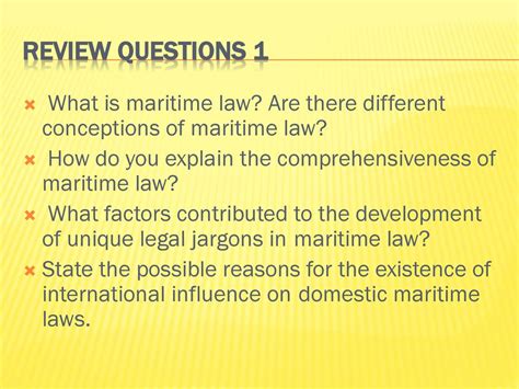 how do you define maritime law