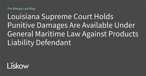 general maritime law punitive damages