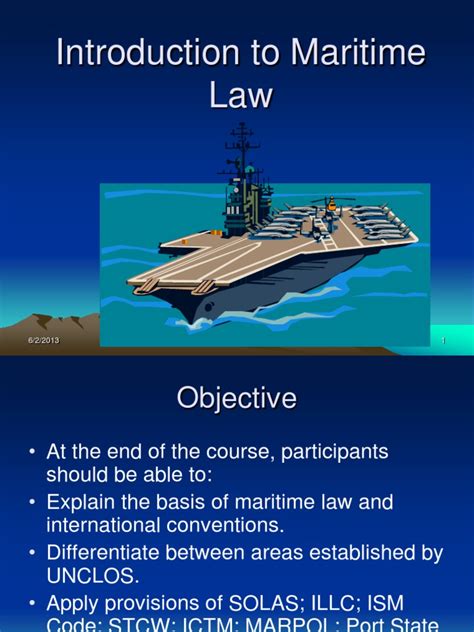 explain maritime law