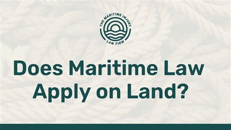 do maritime travel laws apply to land travel