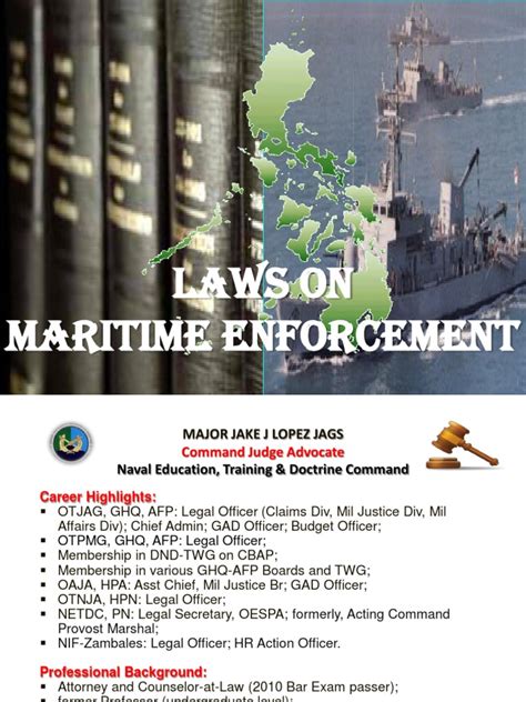 define maritime law enforcement