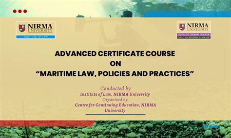 courses on maritime law