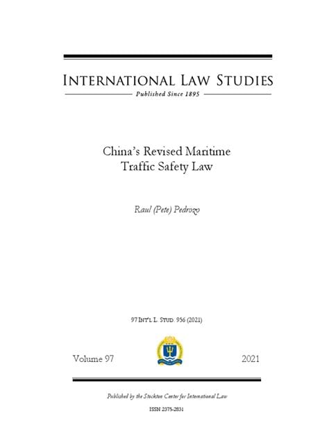 maritime traffic safety law china