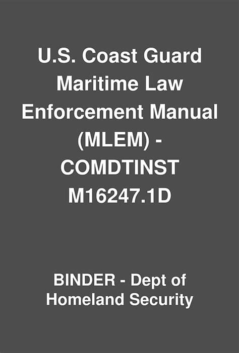 maritime law enforcement manual