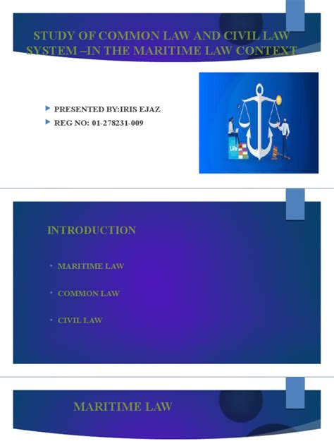 common law and maritime law