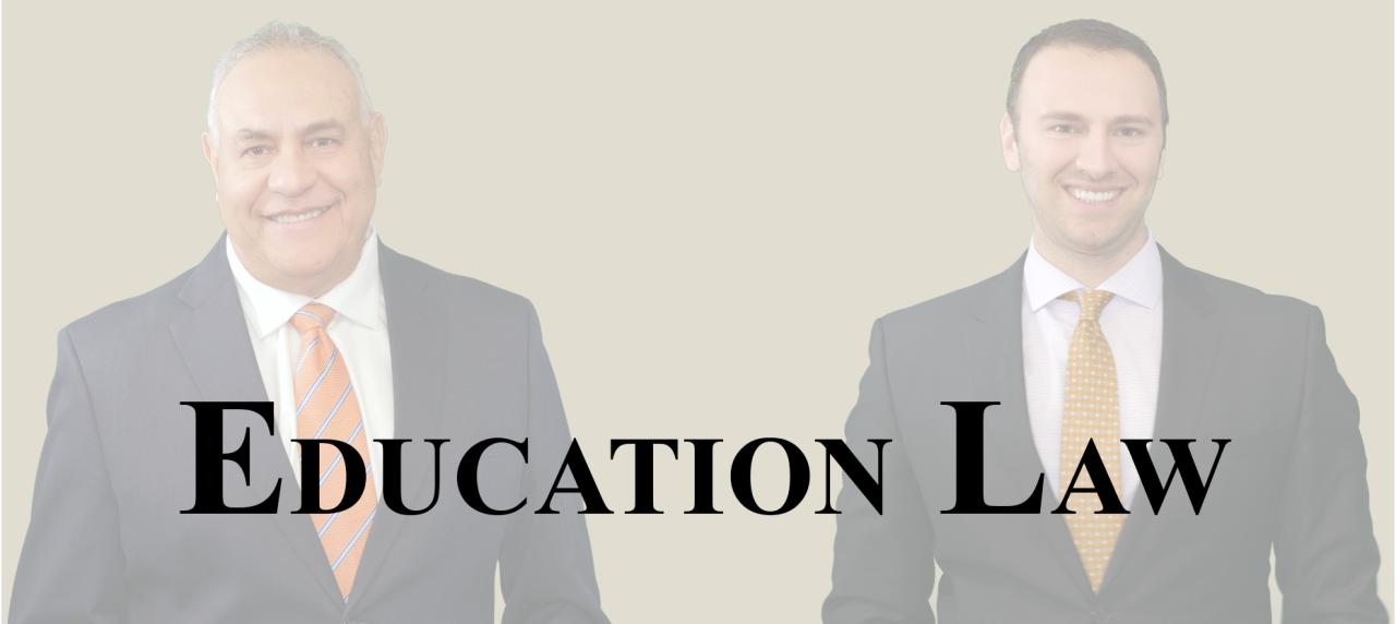 Local education law attorney- bergen county