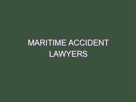 best maritime accident lawyer in georgia