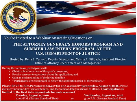 attorney general summer law intern program