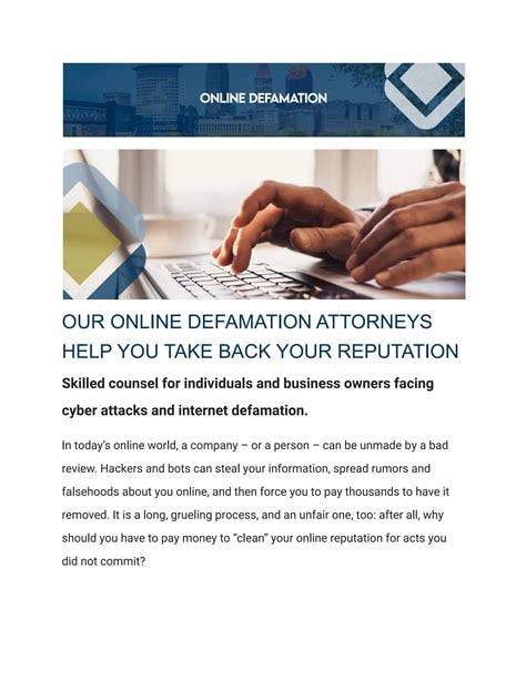 attorney defamation lawer