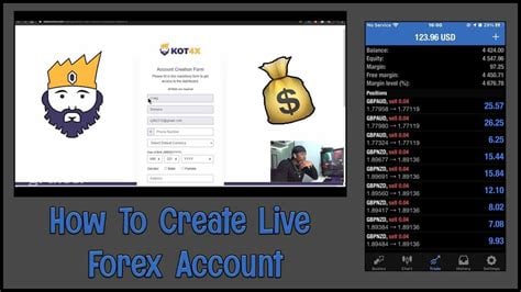 forex account create